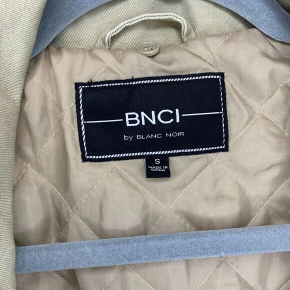 BNCI By Blanc Noir Khaki Utility Cargo Women’s Jacket With Zipper Accents Size S - Picture 2 of 3
